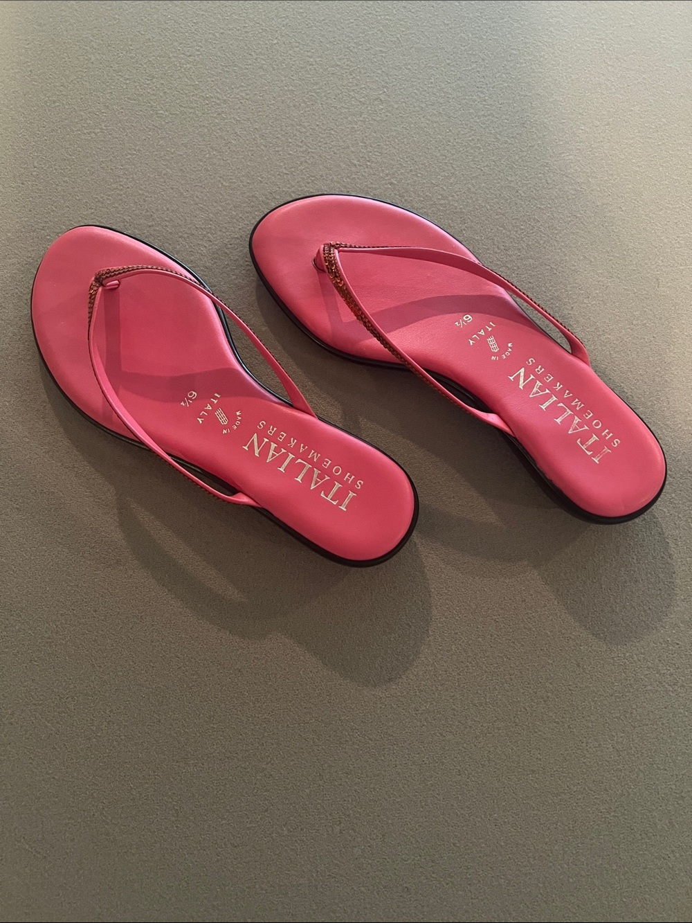 Italian Shoemakers Hot Pink Slim Strap Sandals